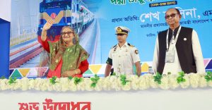কাঙ্ক্ষিত পদ্মা রেল সেতু উদ্বোধন করলেন প্রধানমন্ত্রী